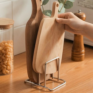 Stainless Steel Pot Lid & Cutting Board Rack - thumbnail 4