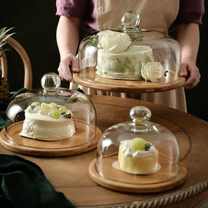 Cake Stand with Glass Dome Cover - thumbnail 6