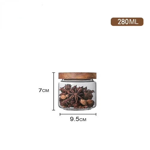 Airtight Glass Canister with Wood Lid - image 13