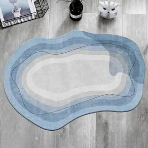 Irregular Shape Modern Area Rug - thumbnail 9