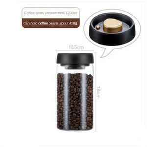 Glass Coffee Canister with Press-Down Lid - thumbnail 9