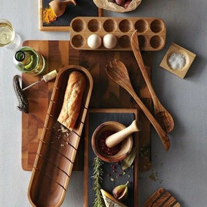 Acacia Wood Egg Tray - thumbnail 5