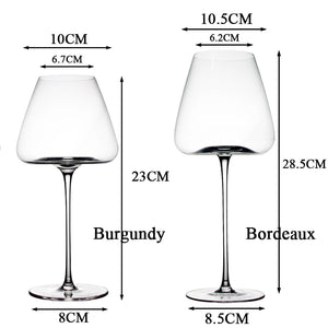 High-end Large Capacity Bar Restaurant Wedding Party Wine Set Bordeaux Burgundy Red Wine Glass Cup Household Drinkware