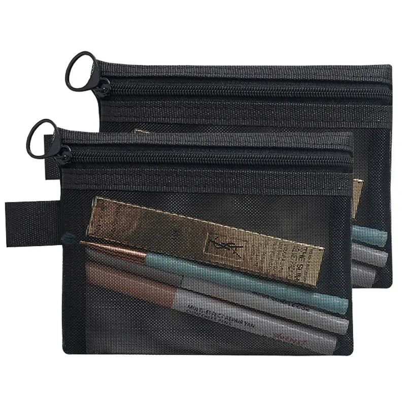 Mesh Zipper Toiletry Pouch - image 5