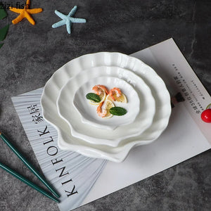 Shell-Shaped Ceramic Serving Plate - thumbnail 2