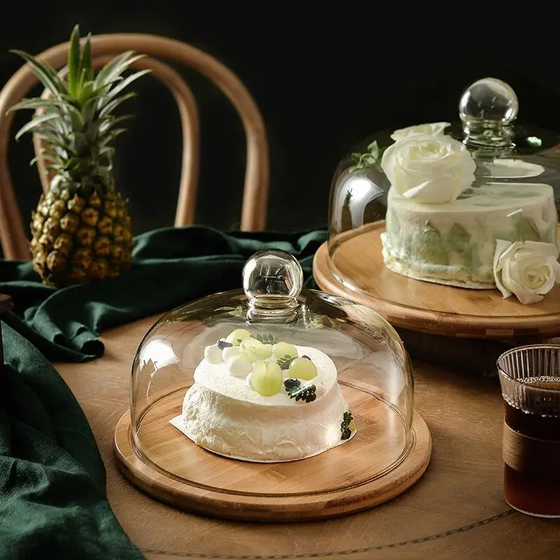Cake Stand with Glass Dome Cover - image 2