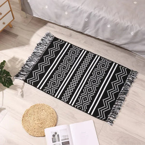 Bohemian Hand-Woven Tassel Rug - thumbnail 21
