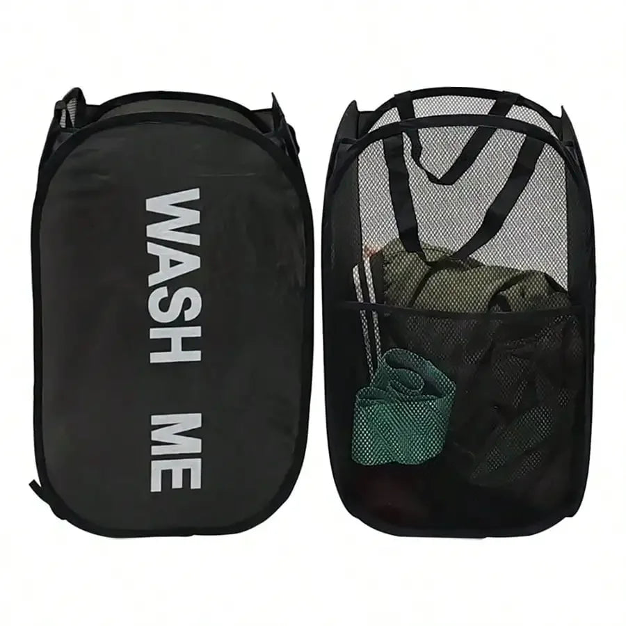 Collapsible Mesh Laundry Hamper - image 2