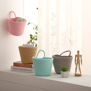 Hanging Cotton Rope Storage Basket - thumbnail 4