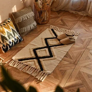 Bohemian Hand-Woven Tassel Rug - thumbnail 16