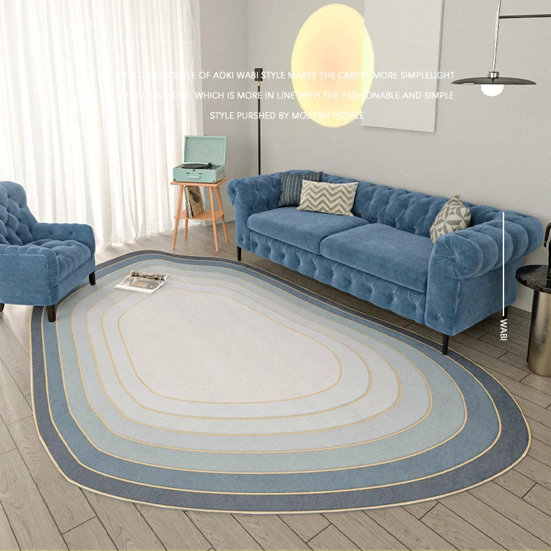 Irregular Shape Modern Area Rug - image 22