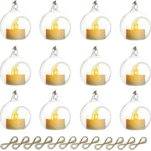 Hanging Glass Tealight Globe Set - thumbnail 8