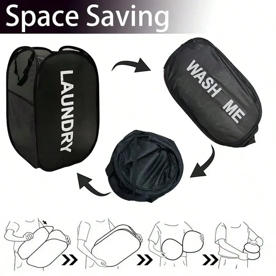 Collapsible Mesh Laundry Hamper - image 4