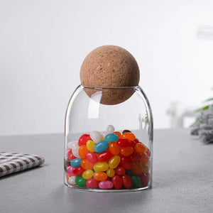Glass Storage Jar with Cork Stopper - thumbnail 7