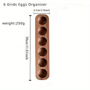 Acacia Wood Egg Tray - thumbnail 3