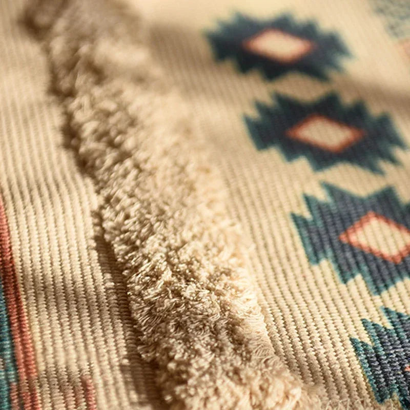 Bohemian Hand-Woven Tassel Rug - image 5