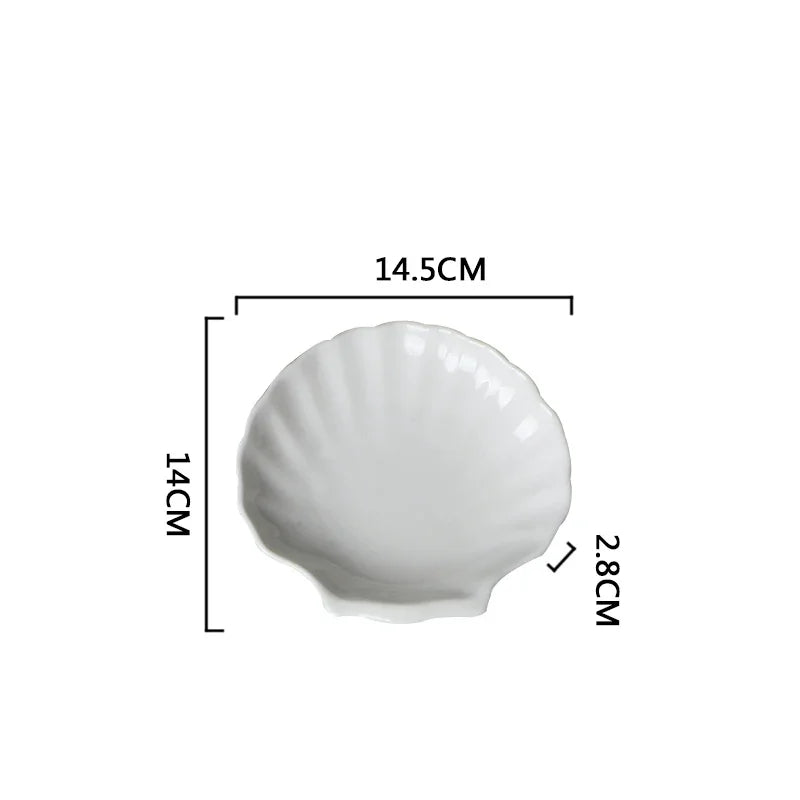 Shell-Shaped Ceramic Serving Plate - image 8