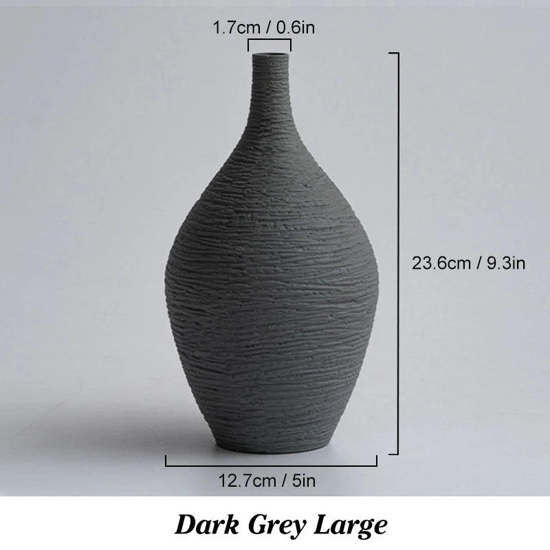 Nordic Narrow-Neck Ceramic Vase - image 8