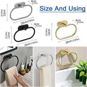 Stainless Steel Adhesive Towel Bar - thumbnail 6