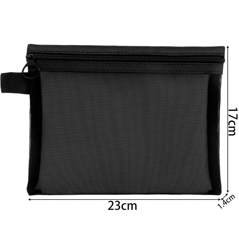 Mesh Zipper Toiletry Pouch - image 9