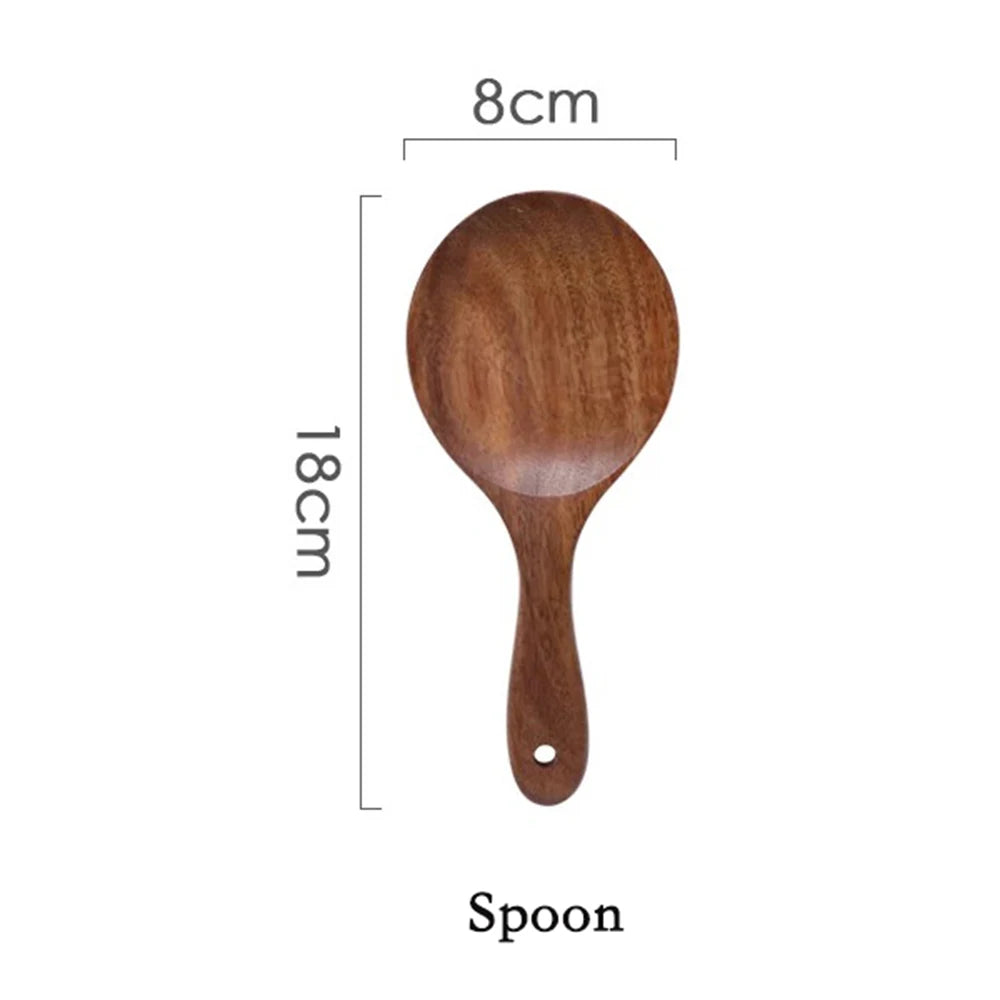 7-Piece Teak Wood Kitchen Utensil Set - image 12