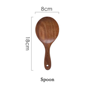 7-Piece Teak Wood Kitchen Utensil Set - thumbnail 12