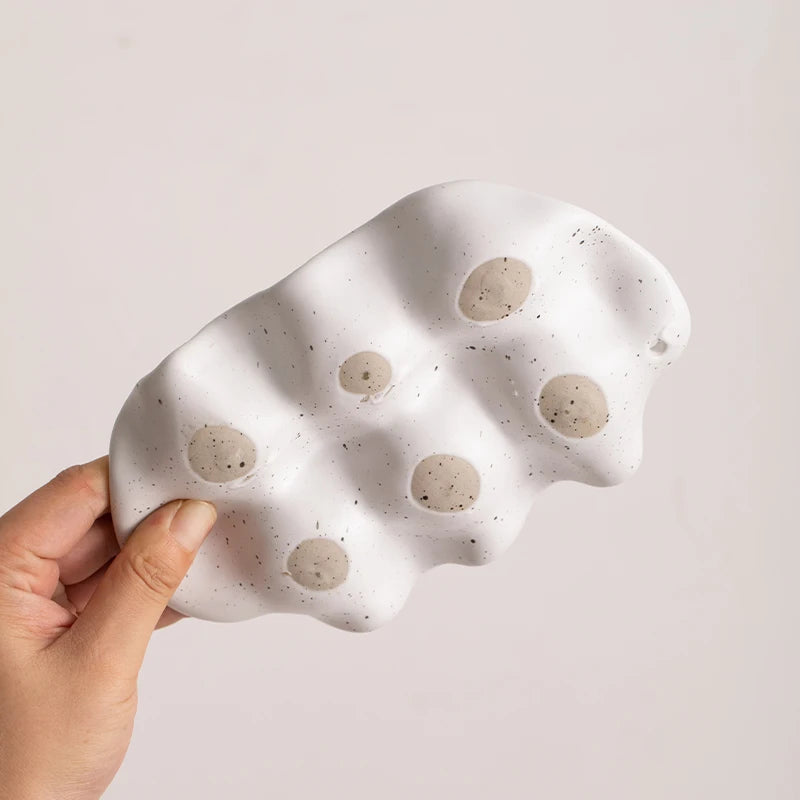 White Ceramic Egg Tray - image 5