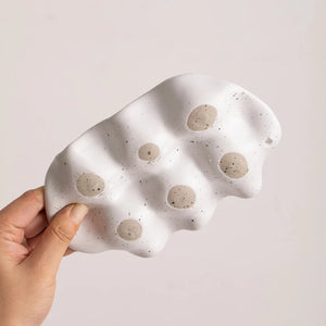 White Ceramic Egg Tray - thumbnail 5