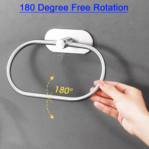 Stainless Steel Adhesive Towel Bar - thumbnail 4