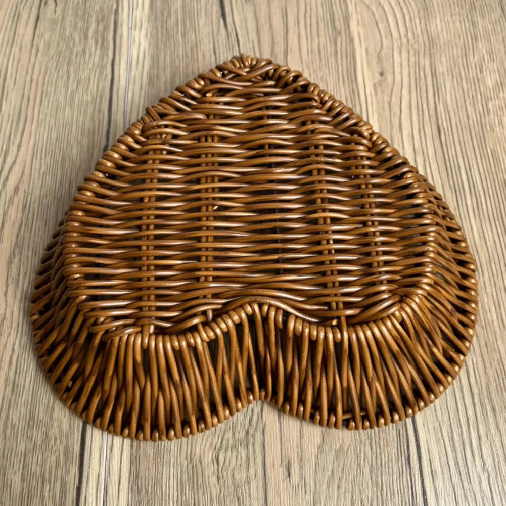Heart-Shaped Woven Basket - image 4