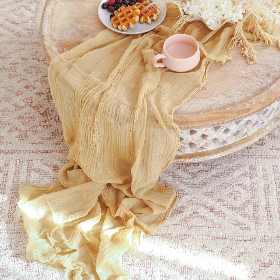 Semi-Sheer Gauze Table Runner - image 6