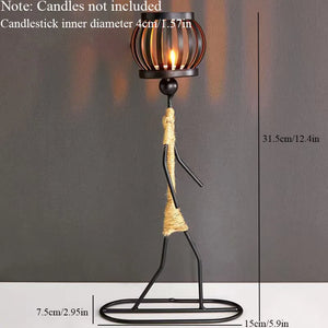 Abstract Figure Metal Candlestick - thumbnail 7
