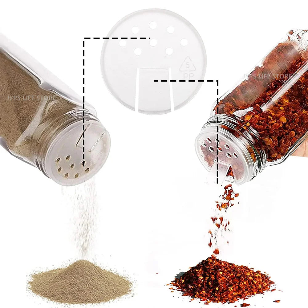 Glass Spice Jar Set with Labels & Funnel - image 3