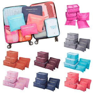 6PCS Travel Storage Bag Set: Clothes Organization, Wardrobe Optimization, Suitcase Packing