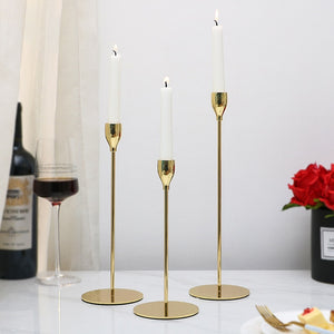 Luxury Metal Candle Holders Candlestick Fashion Wedding Table Candle Stand Exquisite Candlestick Christmas Table Home Decor