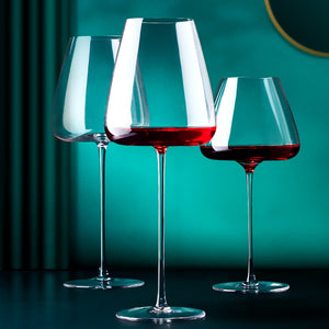 High-end Large Capacity Bar Restaurant Wedding Party Wine Set Bordeaux Burgundy Red Wine Glass Cup Household Drinkware