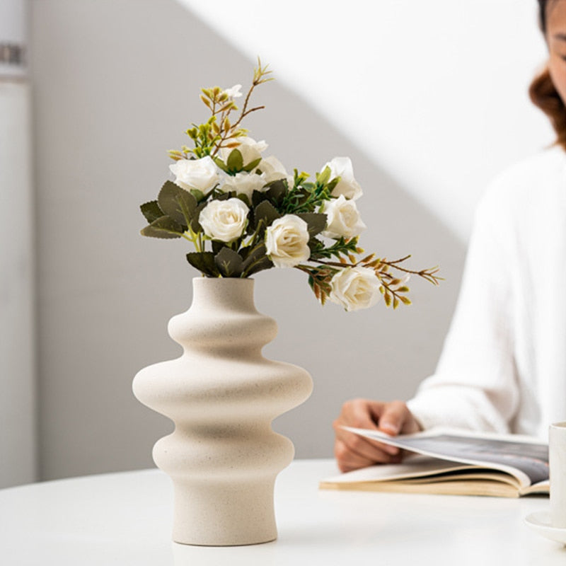Ceramic vase decoration home vases Flower pot decorative planters for plants nordic living room plant pot